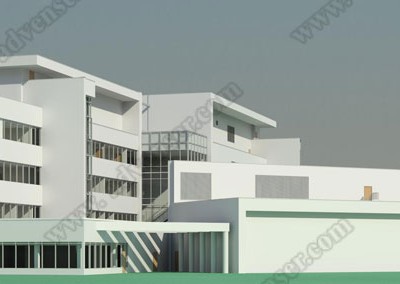 Architectural BIM 3d model