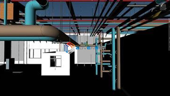 MEP BIM Services for an office building done by Advenser