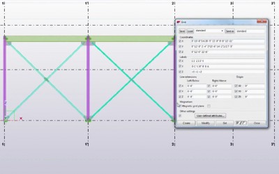 How to use Magnetic Grid Plane Property in Tekla Modeling?