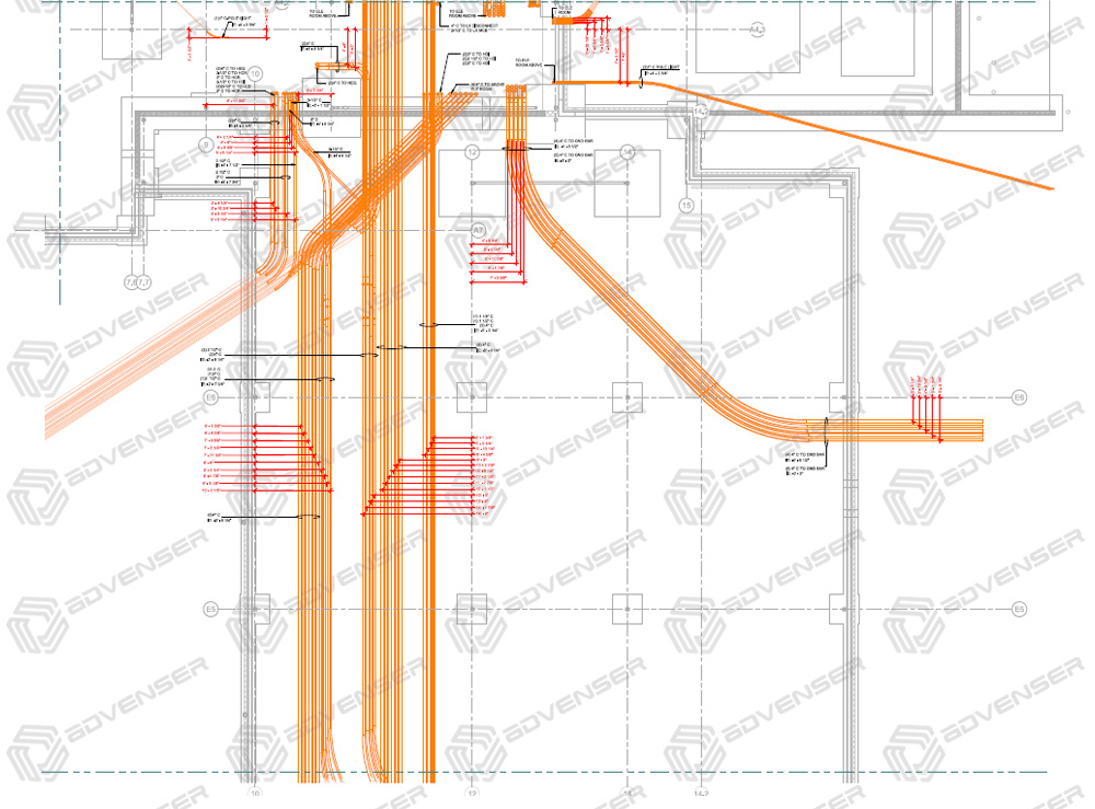 MEP/HVAC Shop Drawings Services: ductwork, plumbing, piping & more