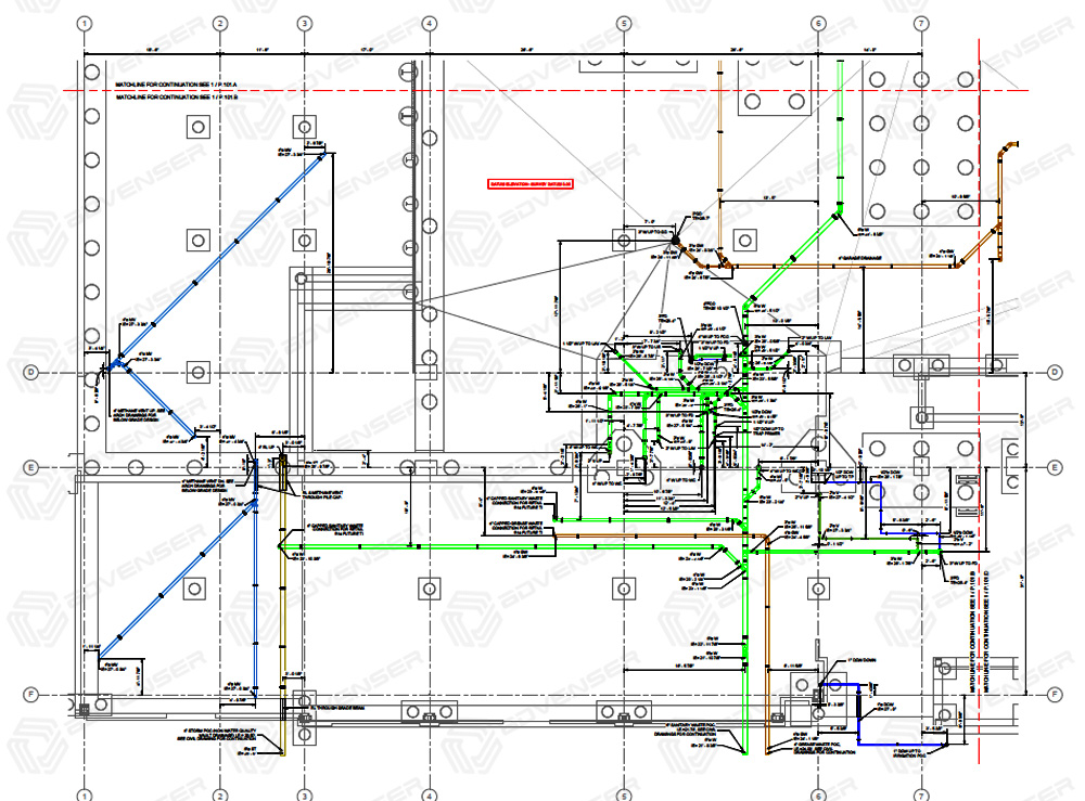 MEP/HVAC Shop Drawings Services: ductwork, plumbing, piping & more