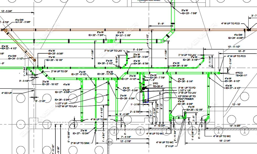 Plumbing shop drawings