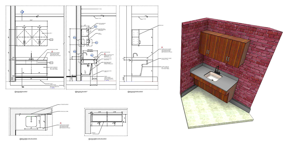 Millwork shop drawings