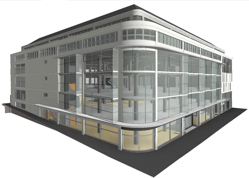 BIM model of commercial building