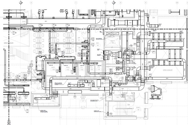 Fabrication drawing of a educational facility