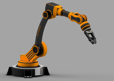 Solid model for robotic arm