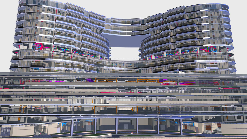Architectural bim services for a commercial building