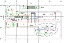 MEP duct drawing