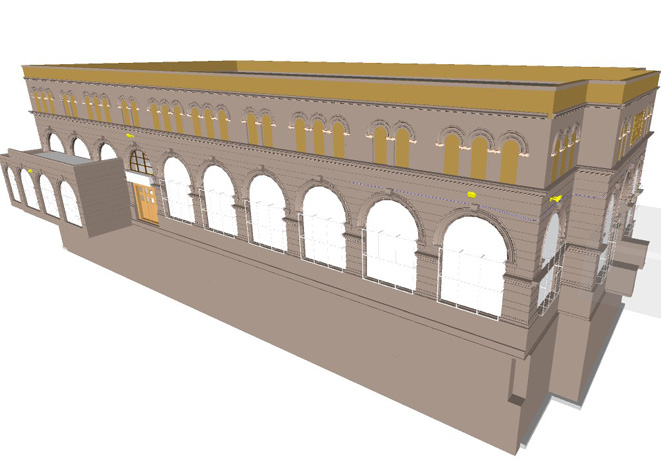 Architectural BIM model for a pumping station