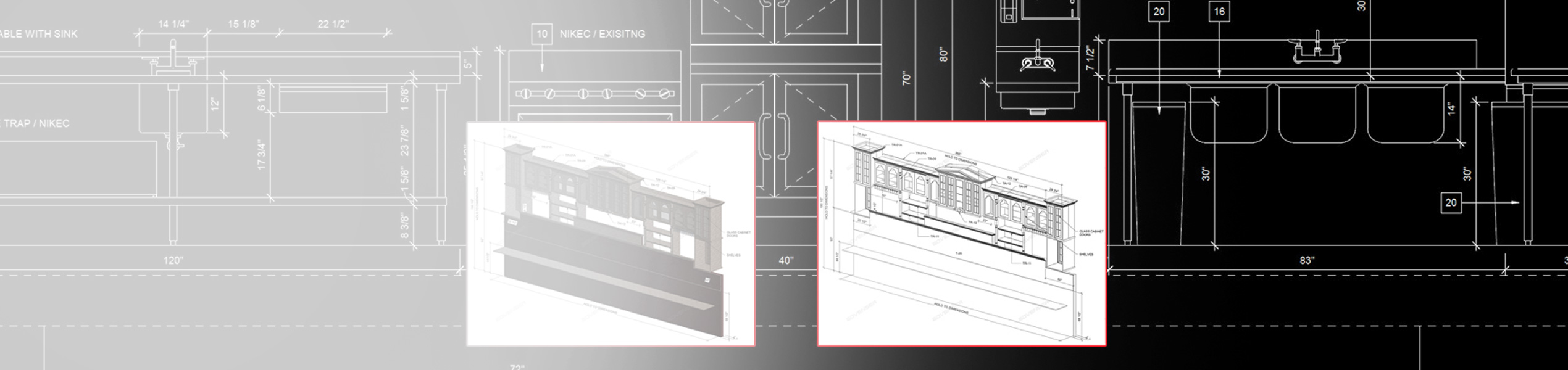 Millwork Modeling and Shop drawings