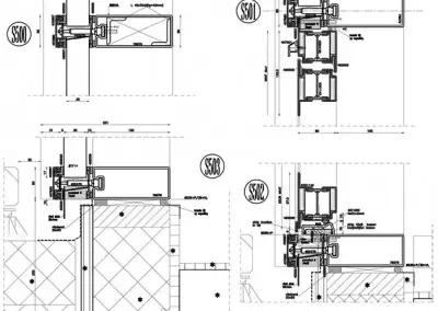 Steel facade detailing services by Advenser