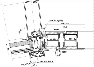 Steel facade detailing