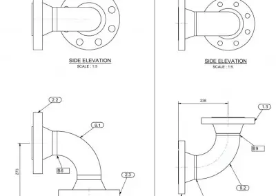 Mechanical spool drawings