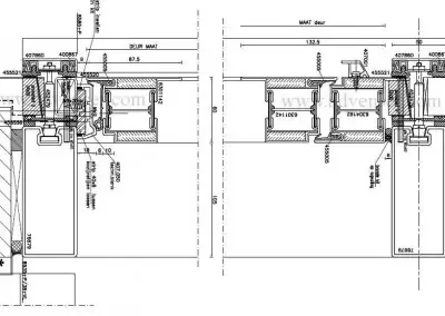 Steel facade detailing