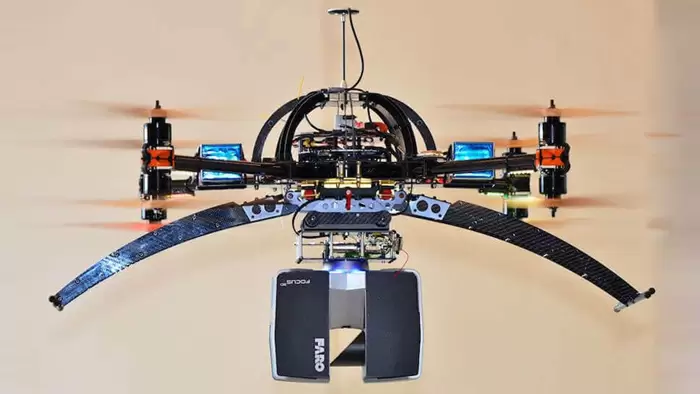 Can drones be utilized in construction for creating accurate BIM models?