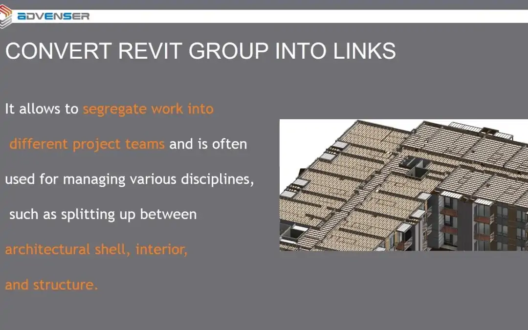 Convert Revit Group into Links