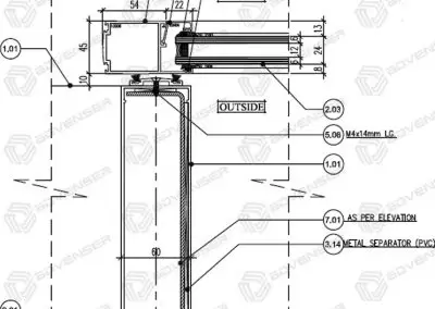 Door Side Jamb Detail
