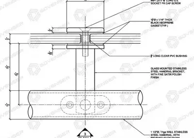 Glass Handrail Bracket