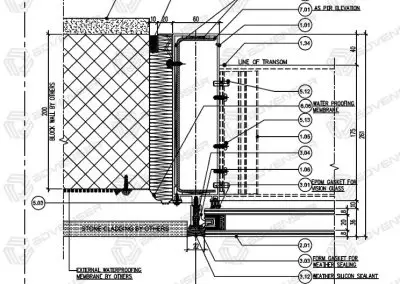 Mullion Detail at Vision Glass
