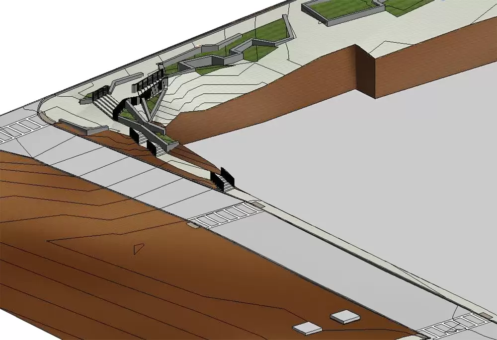 Land site development Site modeling using BIM model