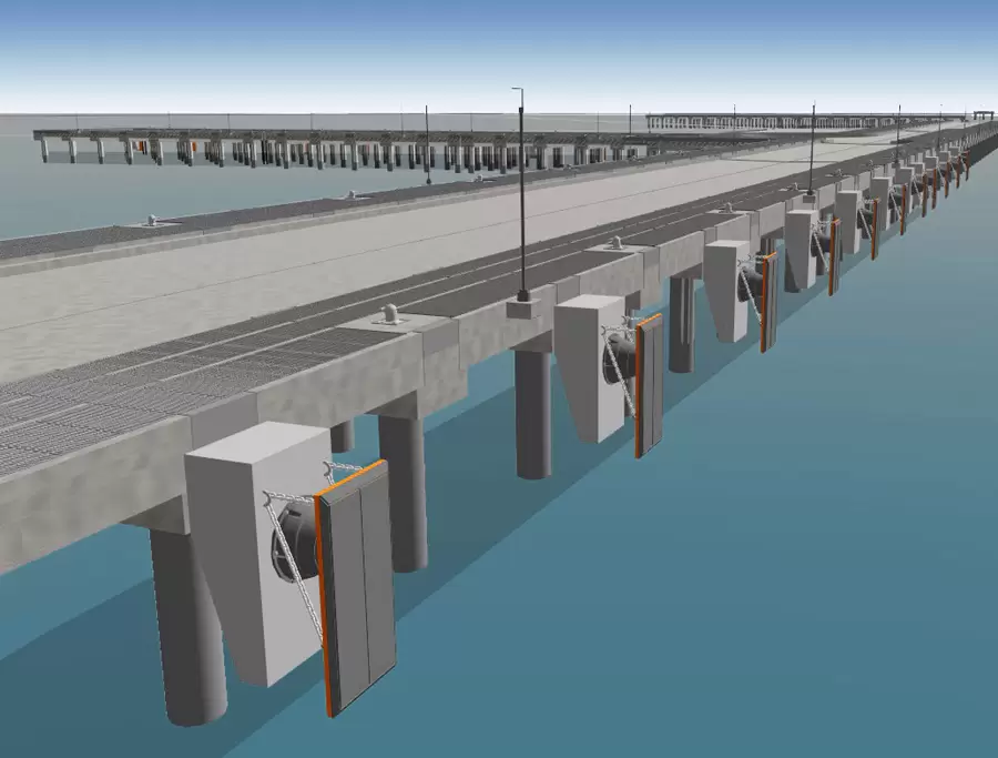 Offshore Harbour Offshore structures BIM model