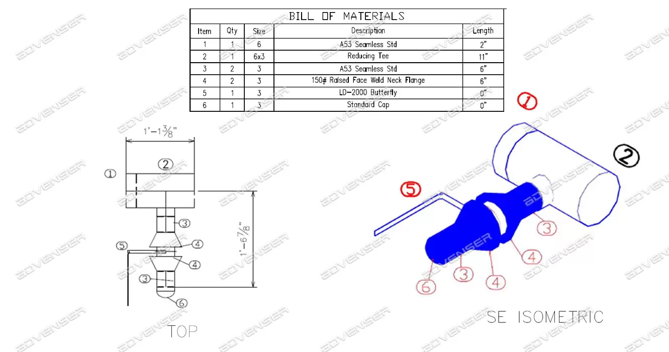 spool-fabrication-drawing MEP spool drawing