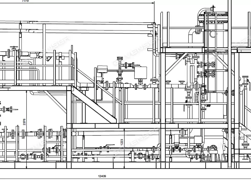 Mechanical general assembly drawing