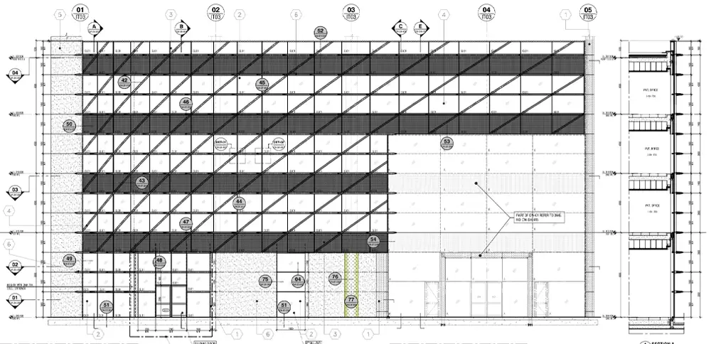 Facade shop drawings Facade shop drawings