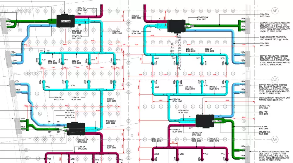 HVAC duct shop drawings HVAC duct shop drawings