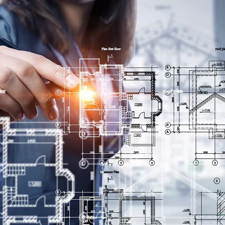 2D drawing for a commercial building