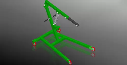 Solid model for workshop crane