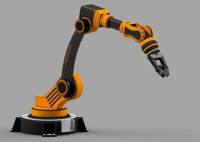 Solid model for robotic arm
