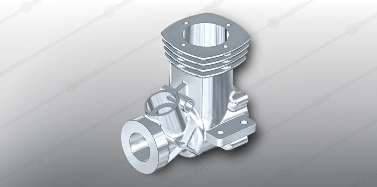 3D model for an engine case cover