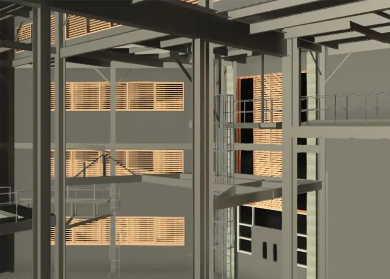 BIM model of commercial building