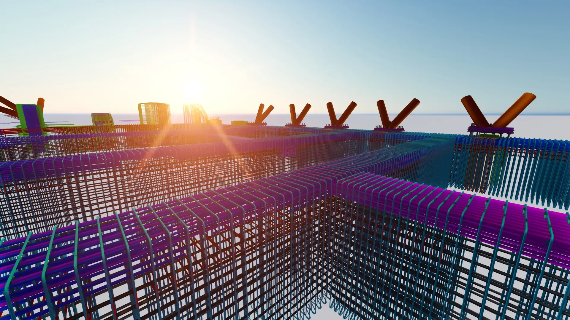 Rebar detailing for a museum project