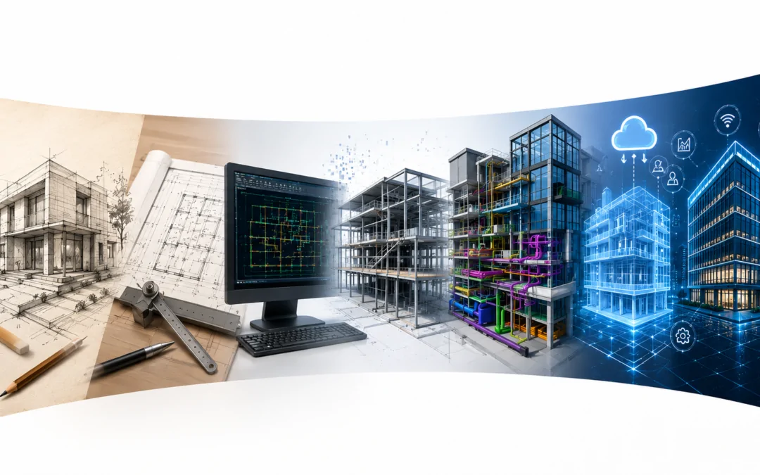 From Hand Sketches to Intelligent BIM Models: How Architectural Workflows Evolved