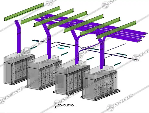 TRAY-ELEC-STAF-Vector 2 BIM service for data center